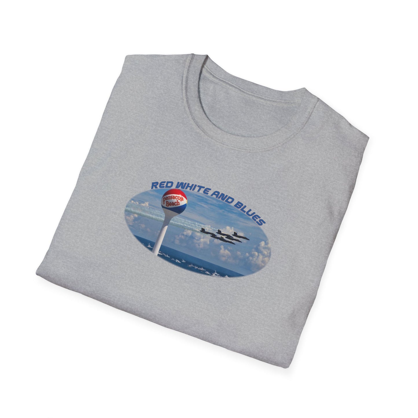 Blue Angels Red, White, and Blues Pensacola Beach Airshow T-Shirt