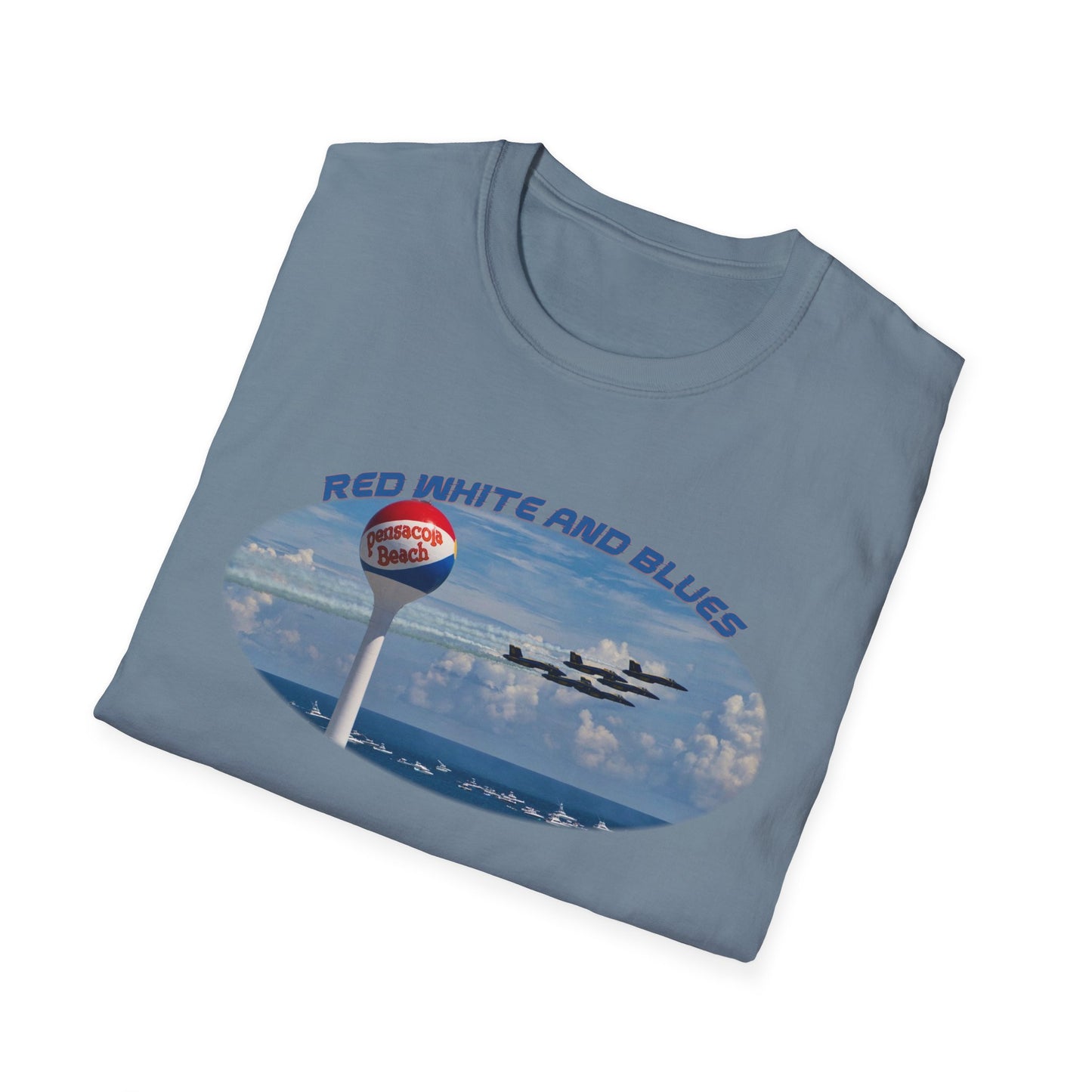 Blue Angels Red, White, and Blues Pensacola Beach Airshow T-Shirt