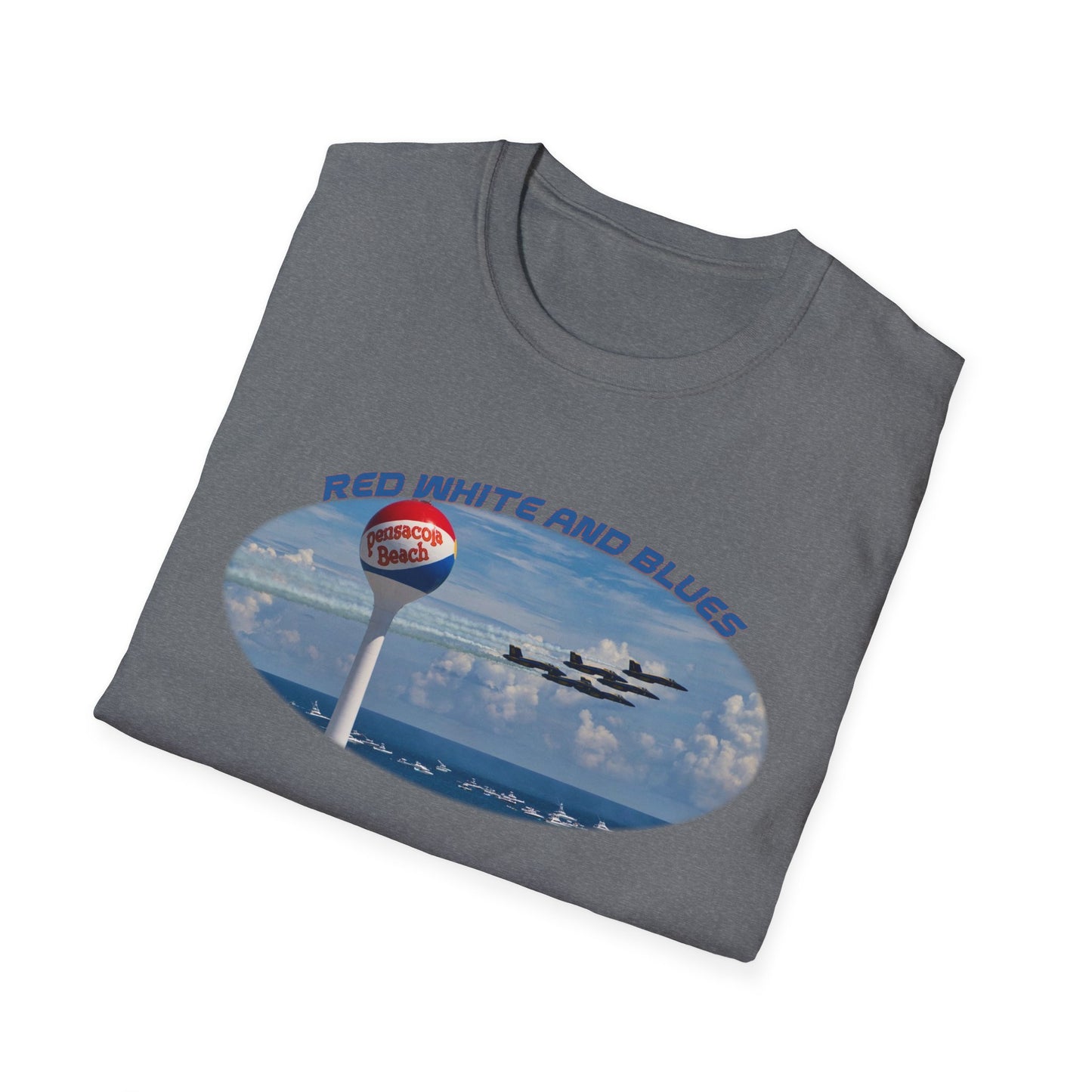Blue Angels Red, White, and Blues Pensacola Beach Airshow T-Shirt