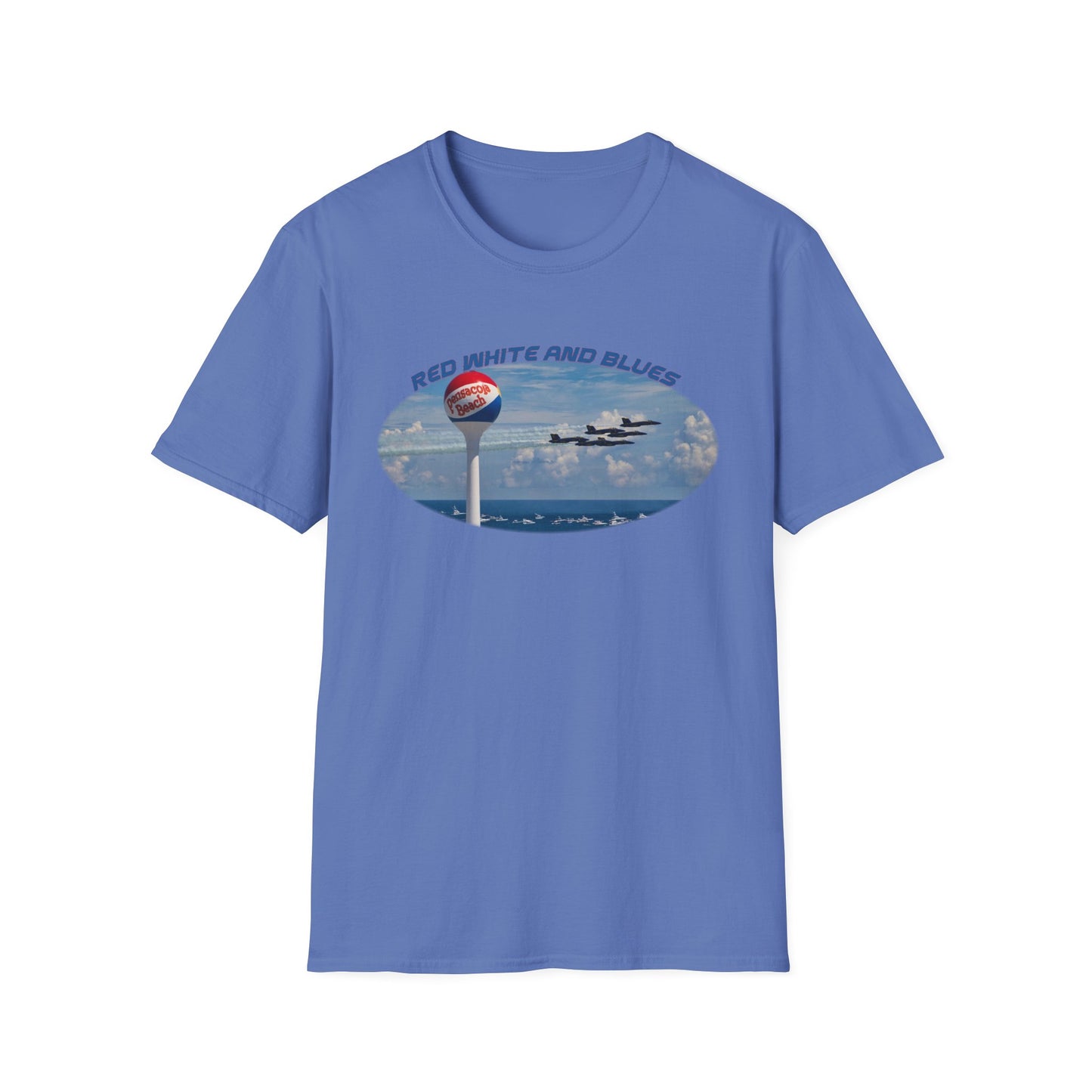 Blue Angels Red, White, and Blues Pensacola Beach Airshow T-Shirt
