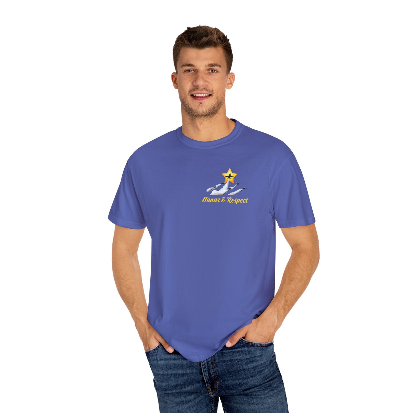 Pensacola Blues Gold Star "Honor & Respect" Pocket featuring Missing Man Formation - PBP10