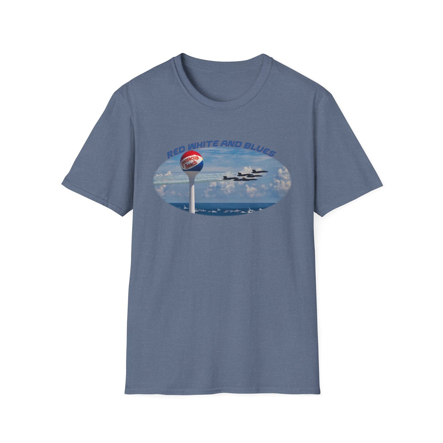Blue Angels Red, White, and Blues Pensacola Beach Airshow T-Shirt