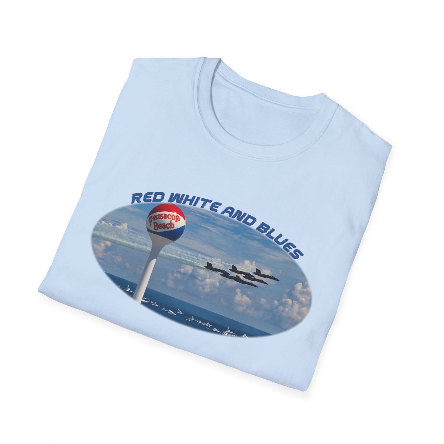 Blue Angels Red, White, and Blues Pensacola Beach Airshow T-Shirt