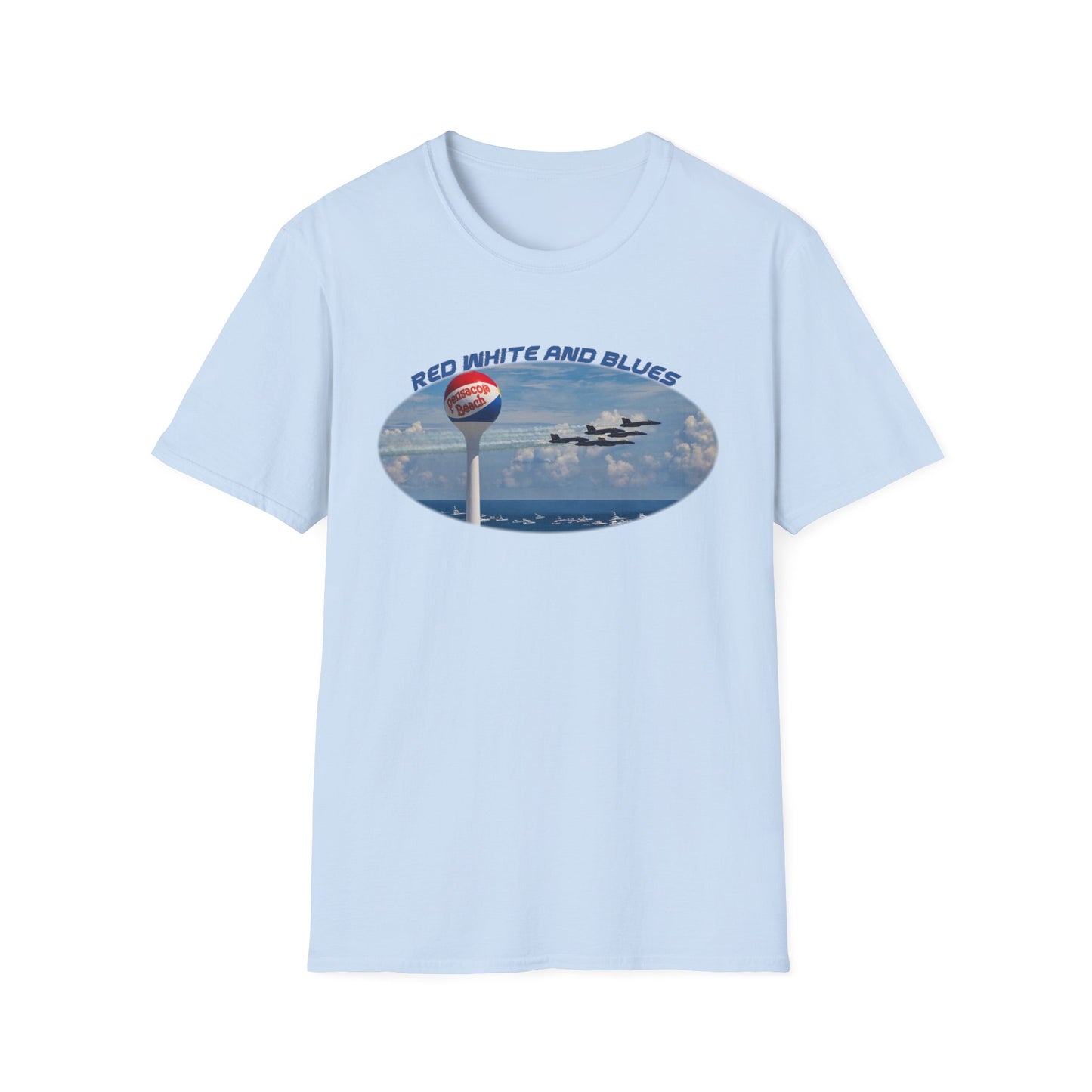 Blue Angels Red, White, and Blues Pensacola Beach Airshow T-Shirt