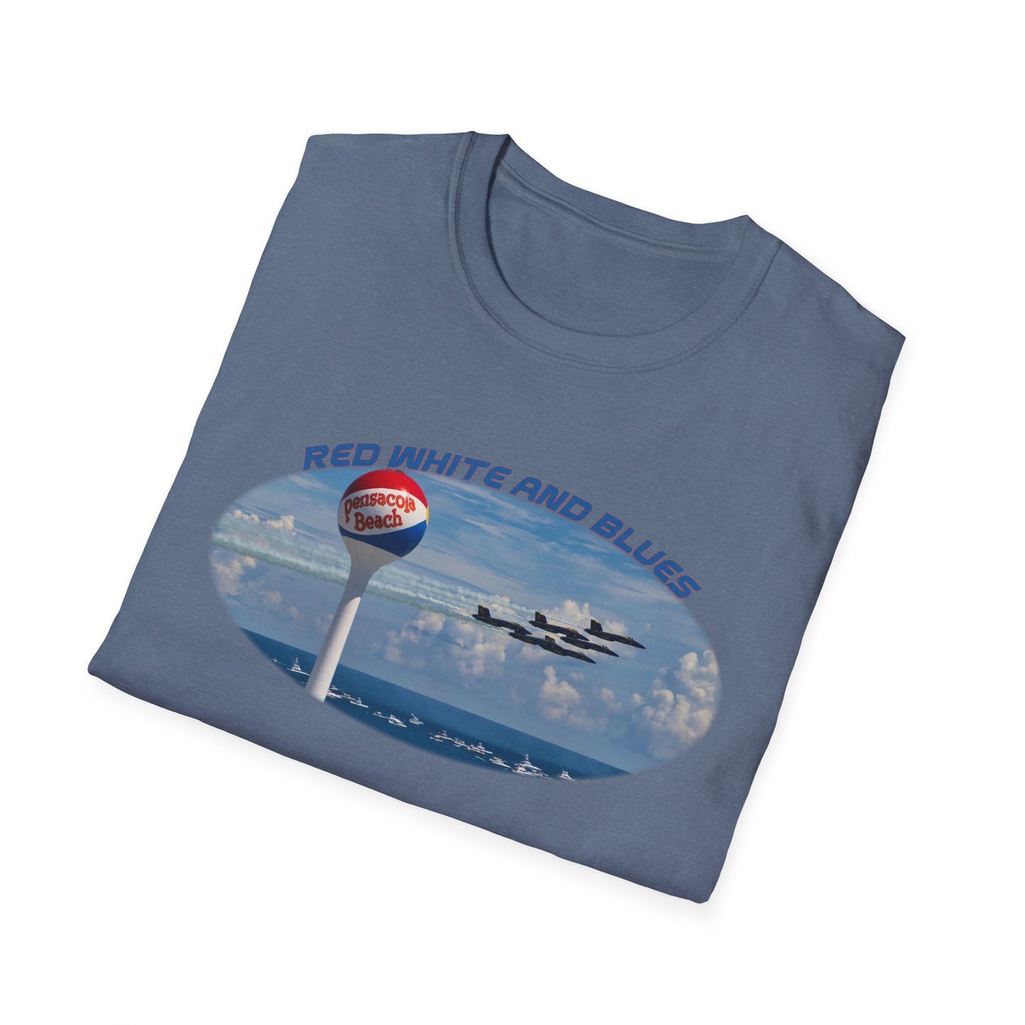 Blue Angels Red, White, and Blues Pensacola Beach Airshow T-Shirt
