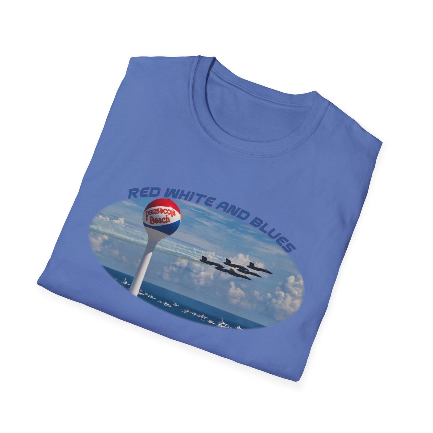 Blue Angels Red, White, and Blues Pensacola Beach Airshow T-Shirt