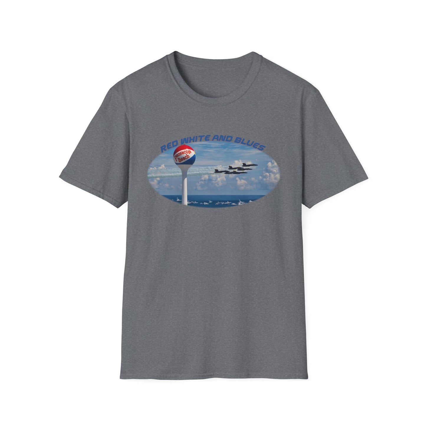 Blue Angels Red, White, and Blues Pensacola Beach Airshow T-Shirt