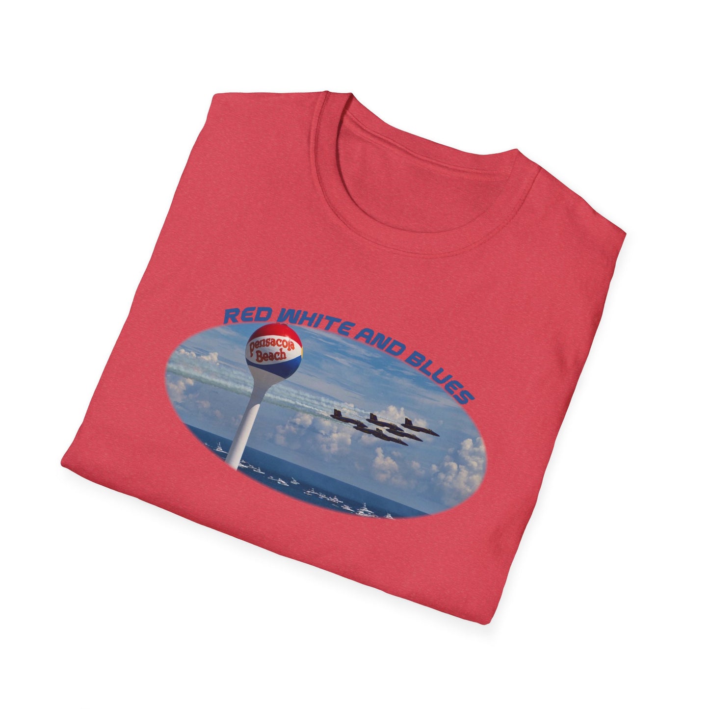 Blue Angels Red, White, and Blues Pensacola Beach Airshow T-Shirt