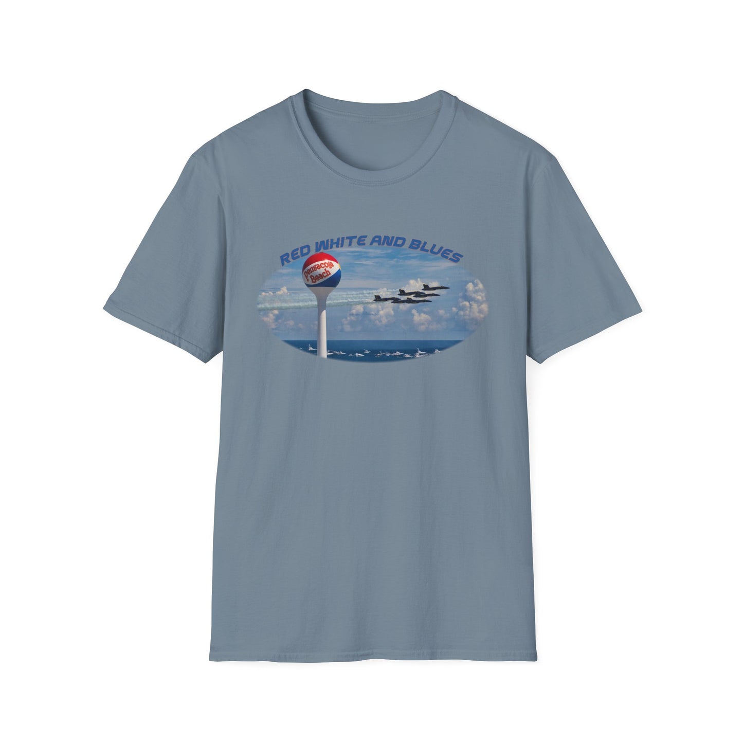 Blue Angels Red, White, and Blues Pensacola Beach Airshow T-Shirt