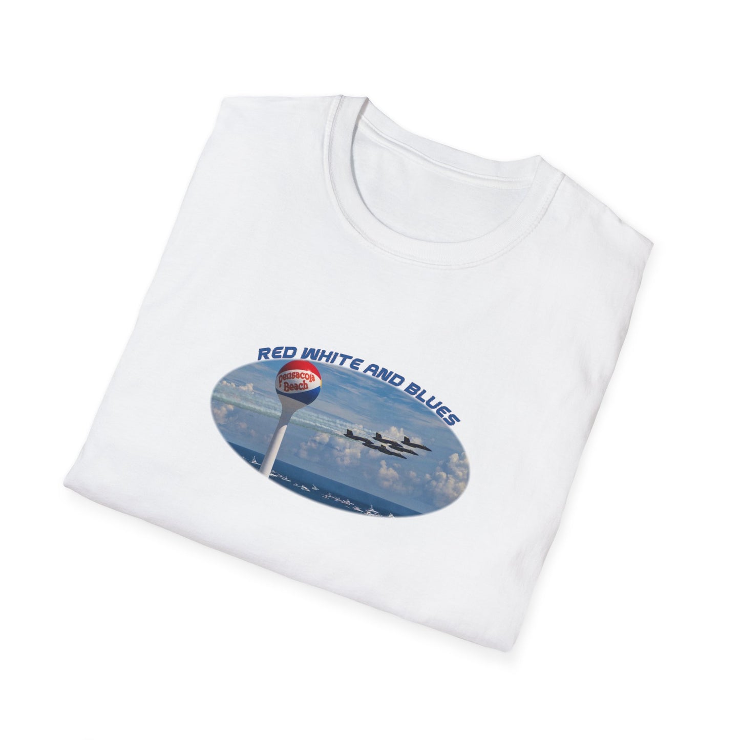 Blue Angels Red, White, and Blues Pensacola Beach Airshow T-Shirt