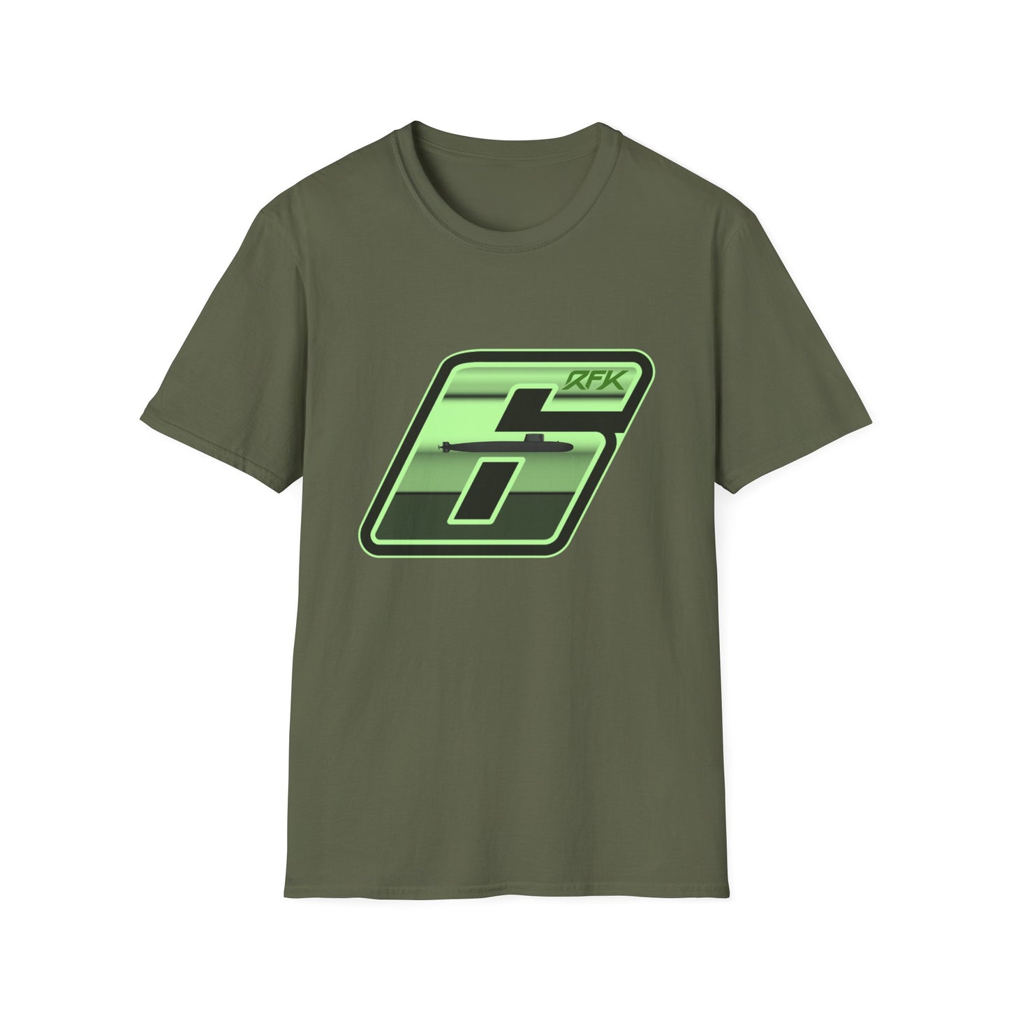 RFK NASCAR Six (6) Car T-Shirt with submarine logo embedded in the car number