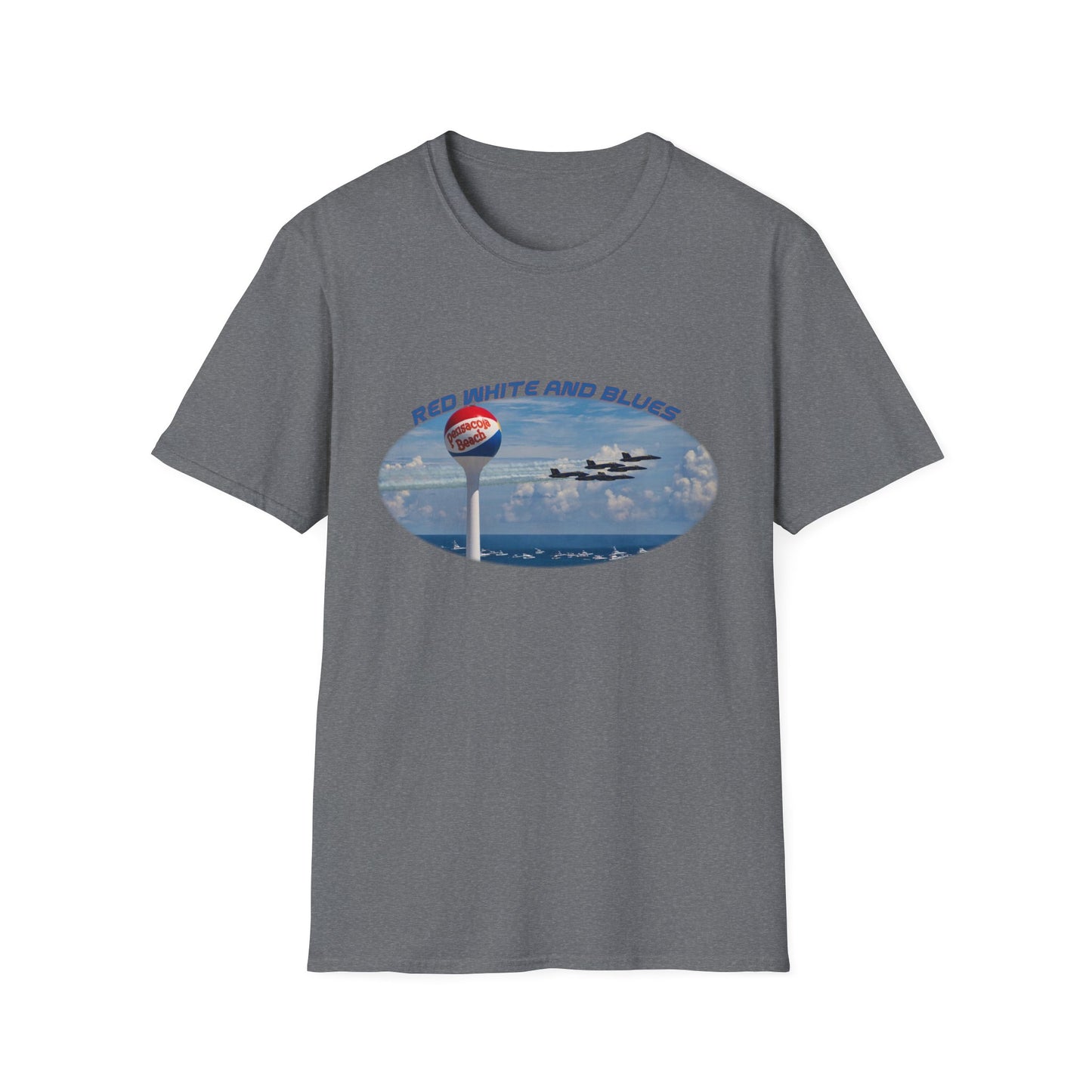 Blue Angels Red, White, and Blues Pensacola Beach Airshow T-Shirt