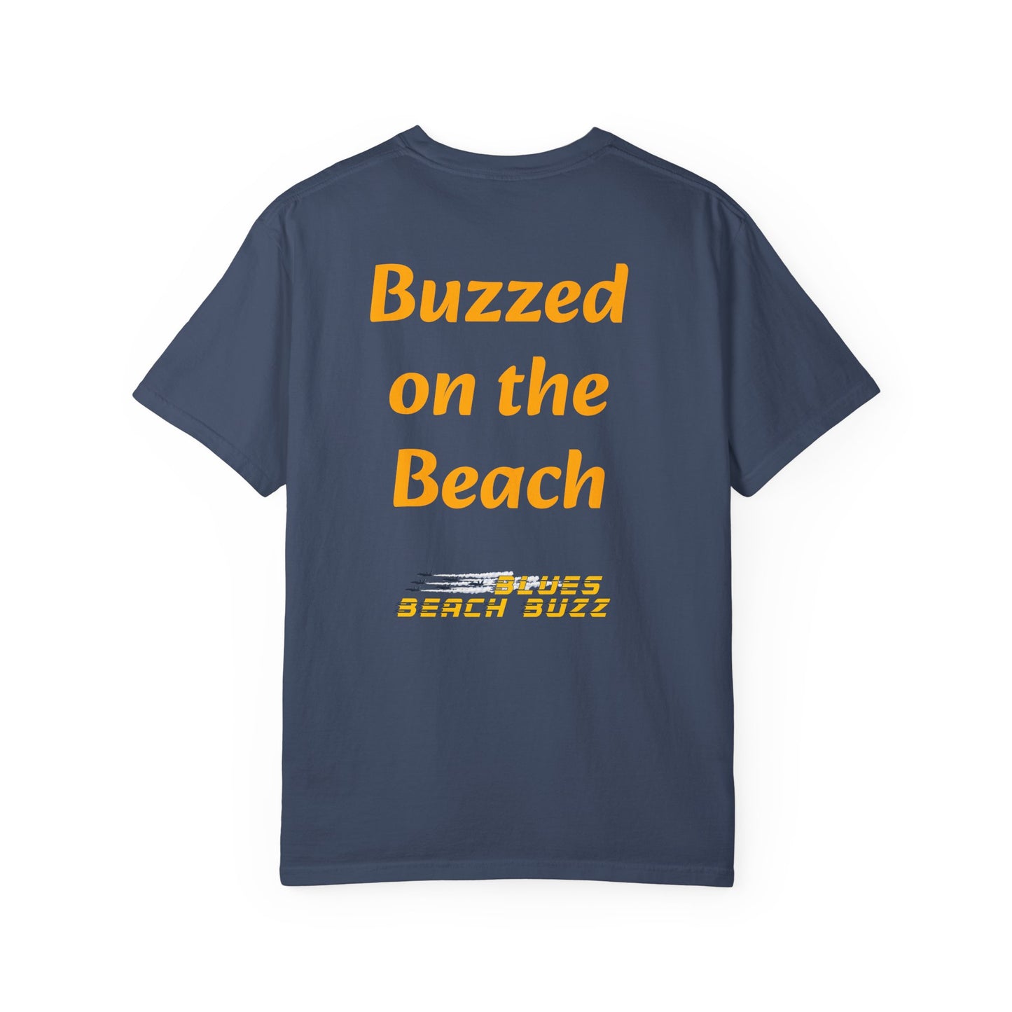Pensacola Blues Beach Buzz featuring Blue Angels Beach Buzz crossing the Pensacola Beach Pier  - PBB02