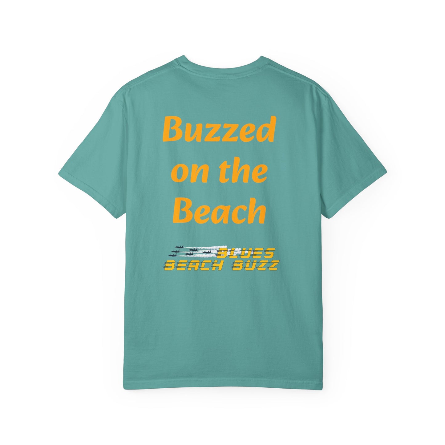 Pensacola Blues Beach Buzz featuring Blue Angels Beach Buzz crossing the Pensacola Beach Pier  - PBB02