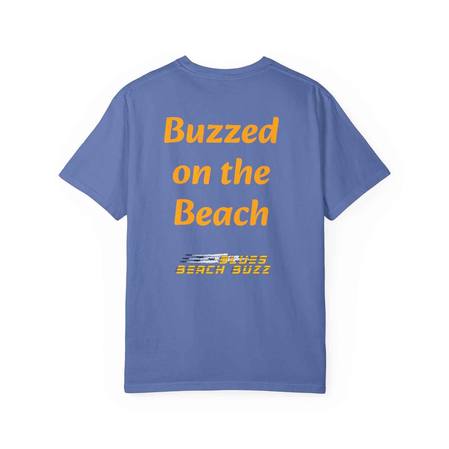 Pensacola Blues Beach Buzz featuring Blue Angels Beach Buzz crossing the Pensacola Beach Pier  - PBB02