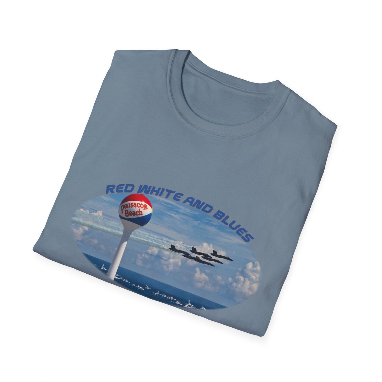 Blue Angels Red, White, and Blues Pensacola Beach Airshow T-Shirt