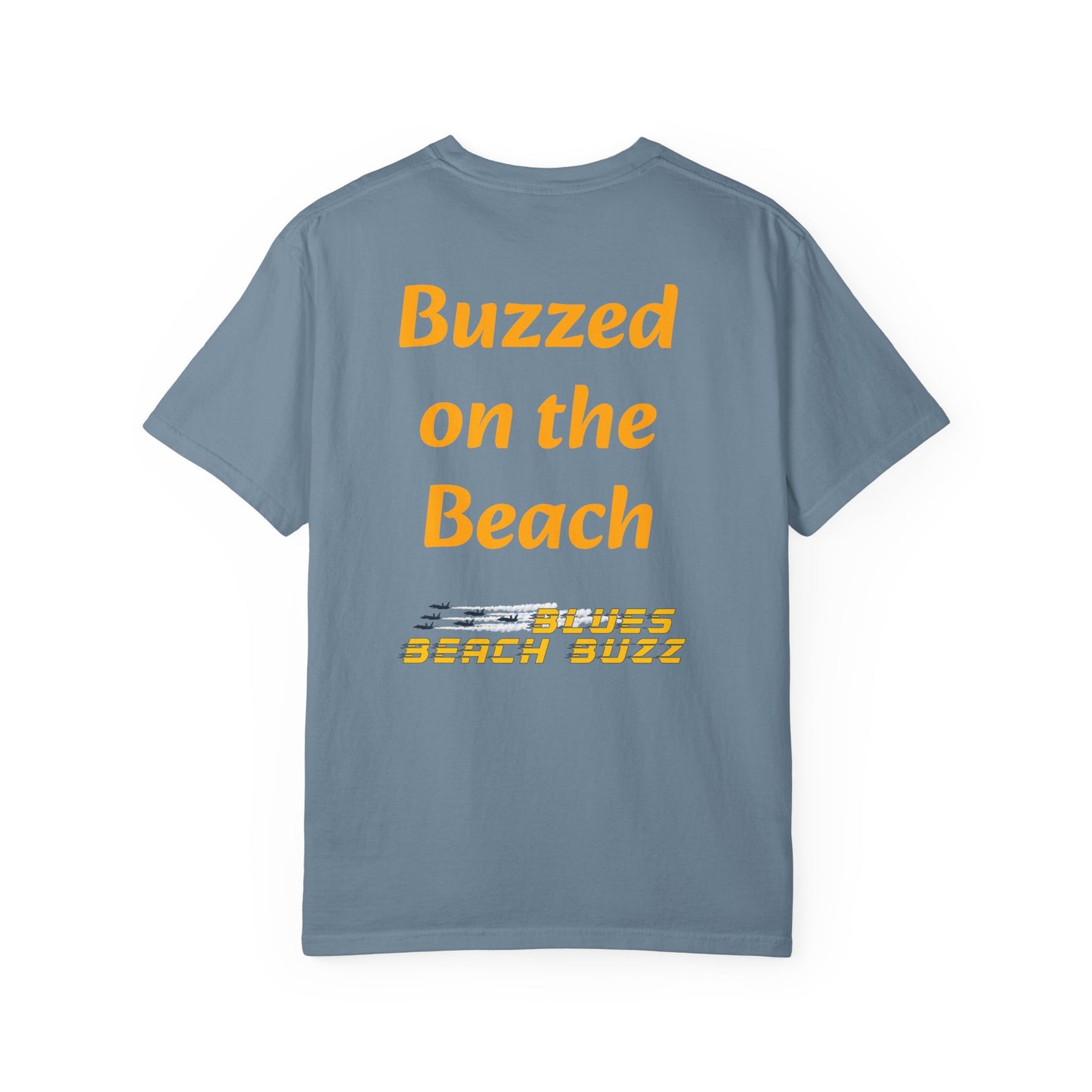 Pensacola Blues Beach Buzz featuring Blue Angels Beach Buzz crossing the Pensacola Beach Pier  - PBB02