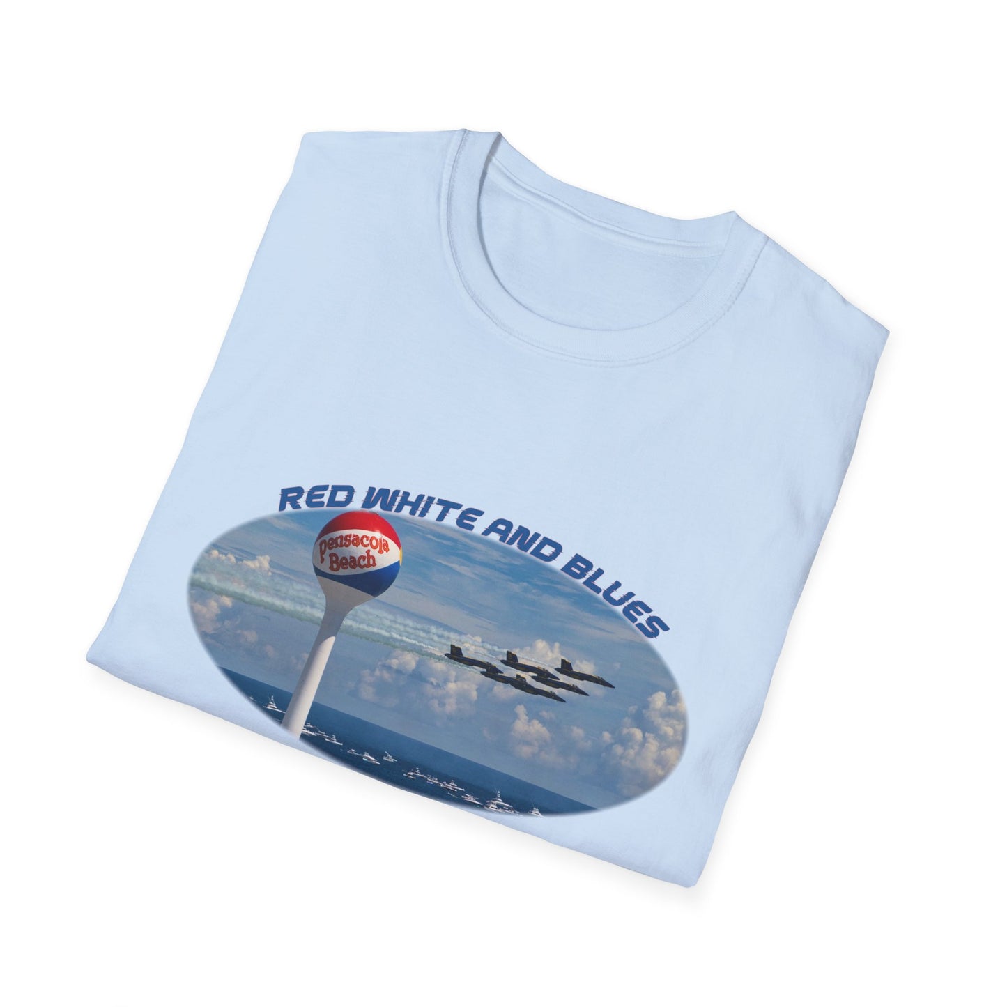 Blue Angels Red, White, and Blues Pensacola Beach Airshow T-Shirt